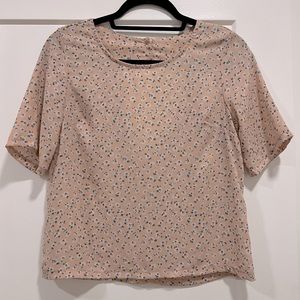 Elodie Light Pink Floral Print Top